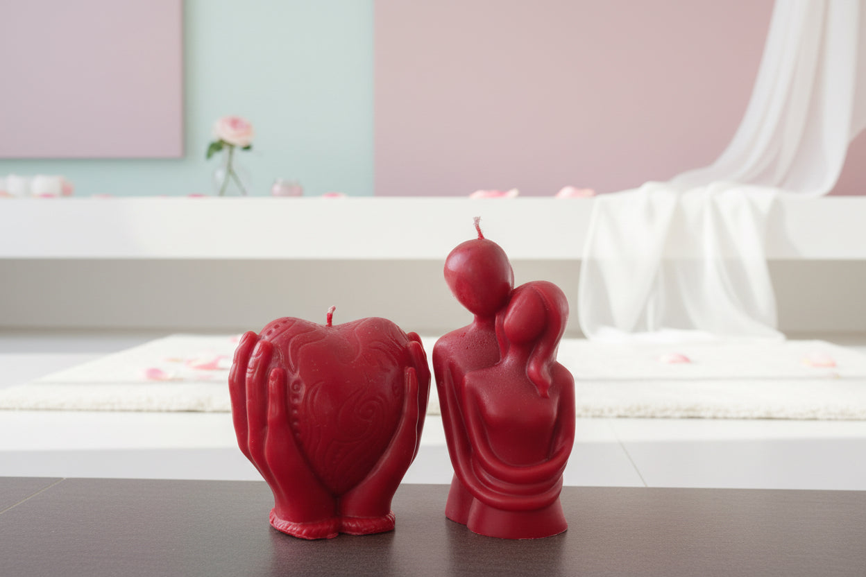 Valentine Love Set - Ρομαντικό Σετ Κεριών για Ερωτευμένους