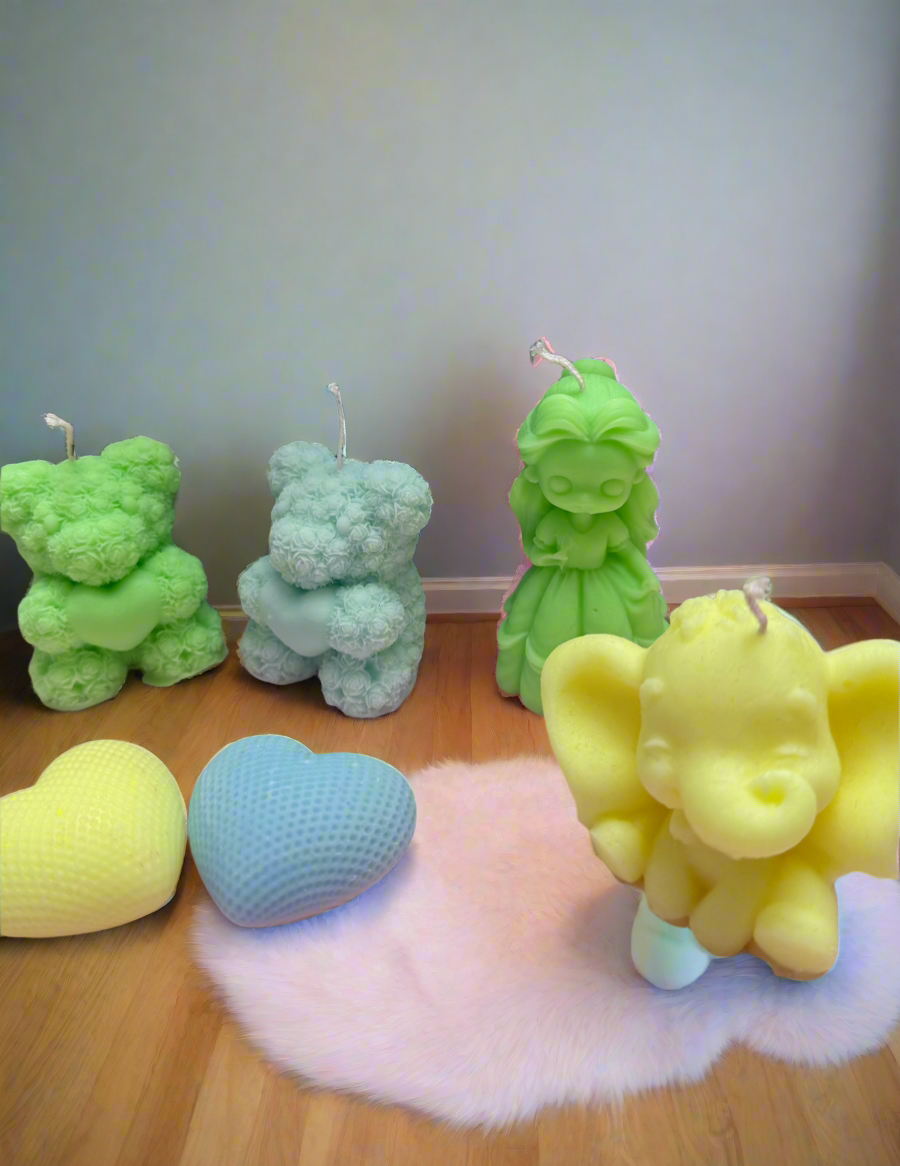 🍼✨ Baby Bliss – Σετ 6 Μίνι Κεριών