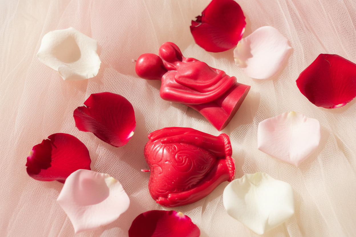 Valentine Love Set - Ρομαντικό Σετ Κεριών για Ερωτευμένους