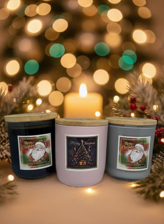 Luxury Scented Candle by Eunoia Aura – Porcelain Jar & Natural Wax