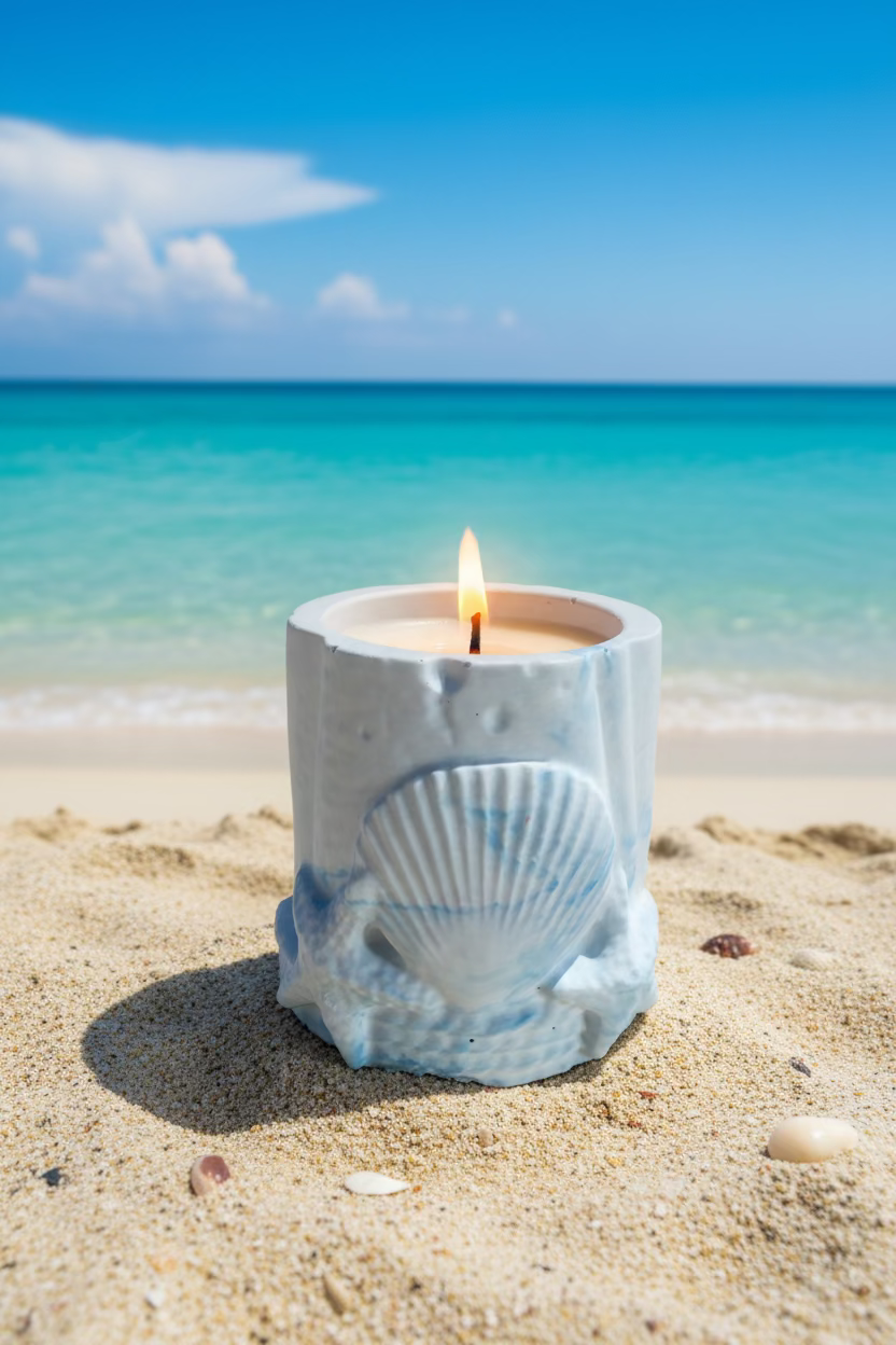 Shell Aegean Candle