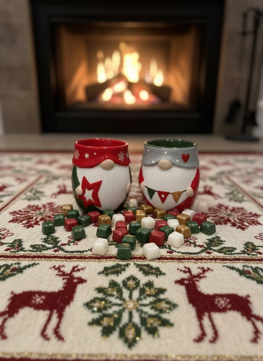 Χριστουγεννιάτικος Κεραμικός Καυστήρας - Santa Claus Design