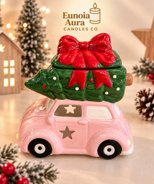 Pink Car With Christmas | Καυστήρας