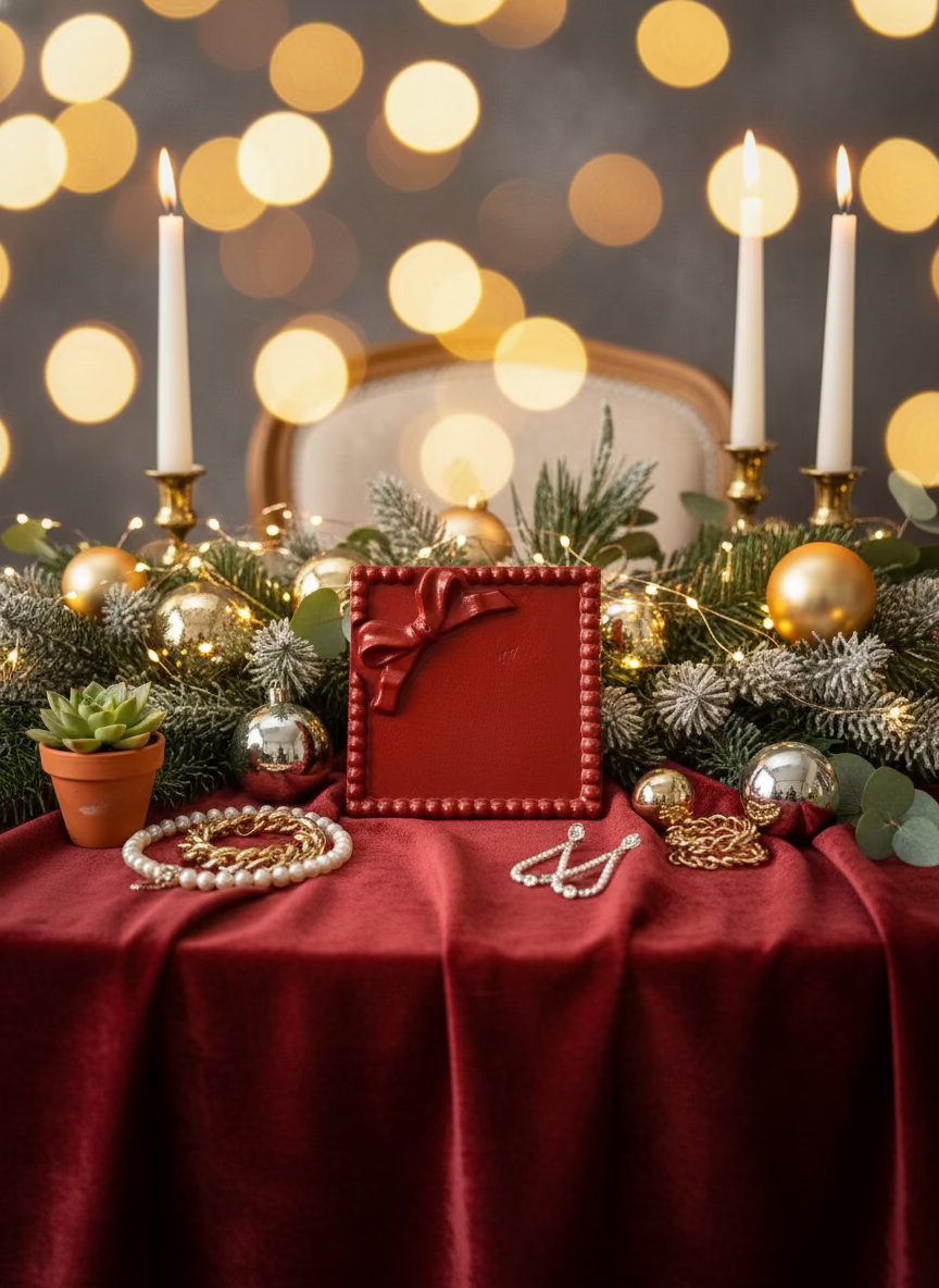 ✨ Μικρό Τετράγωνο Δισκάκι Πορσελάνης με Φιόγκο – Διακοσμητικό