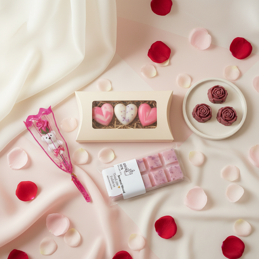 Valentine's Box Premium - Wax Melts & Teddy Bear Gift Set