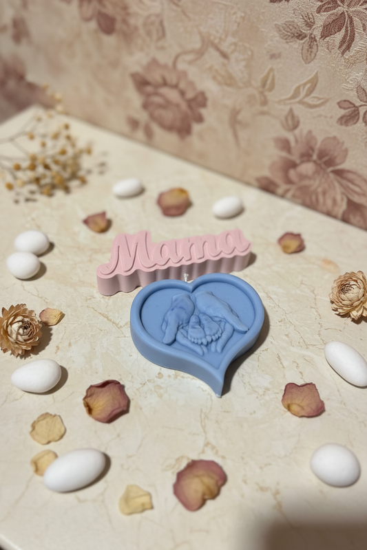 Θήκη Mama & Αρωματικό Κερί Σόγιας | Δώρο Baby Shower - Βάπτιση