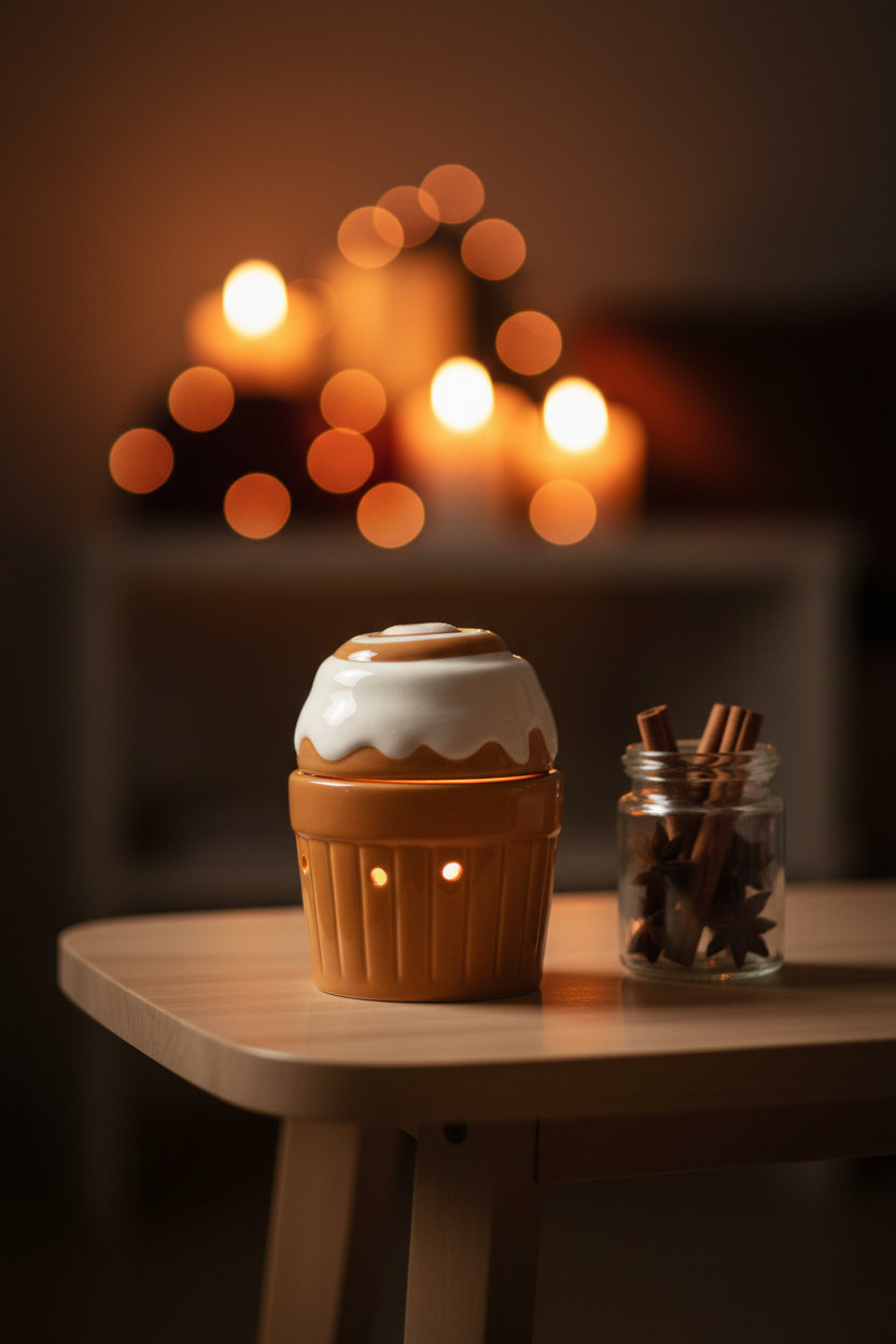 Cinnamon Roll Wax Melt Burner 🍥